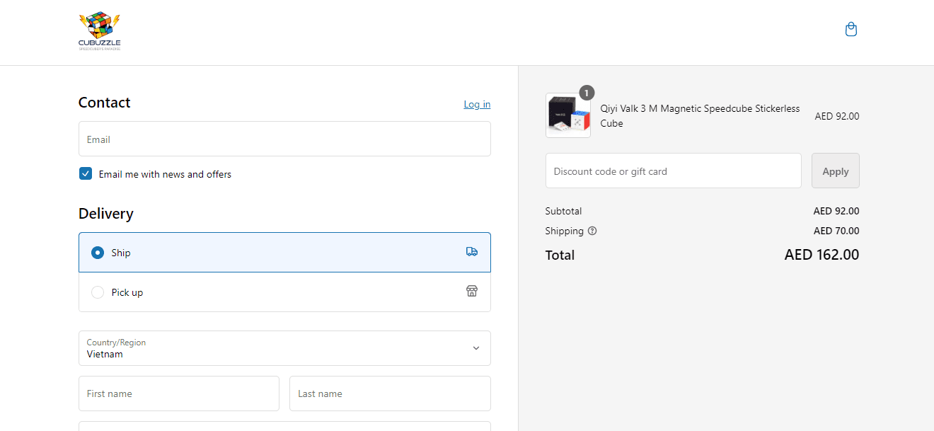 How to apply Cubuzzle coupon code